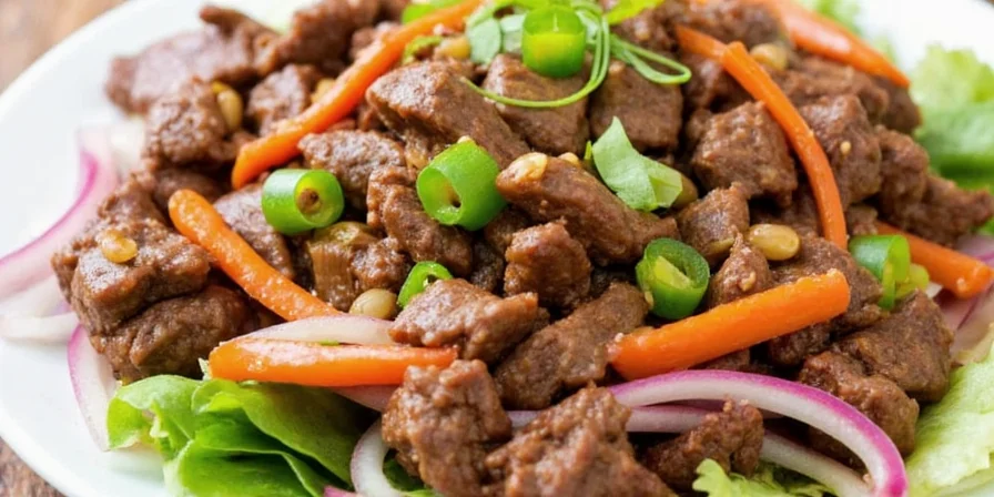 Creative fusion twists on traditional Thai beef salad