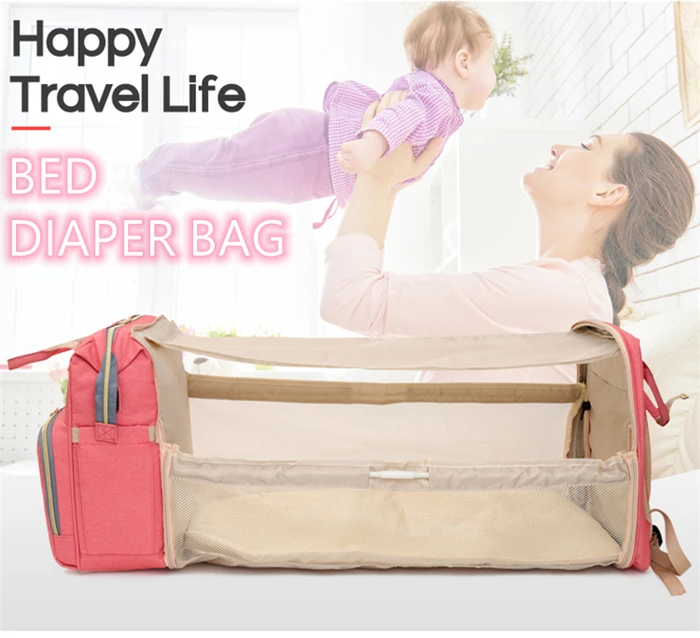 

Mummy Diaper Bag Large Capacity Baby Mummy Waterproof Diaper Backpack, As pictures