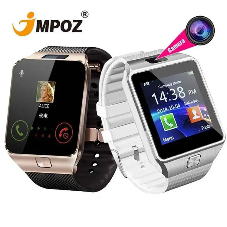 

Touch Screen smart watch With Camera Wrist SIM Card Smartwatch For IOS Android Phone Support Multi Language SmartWatch DZ09