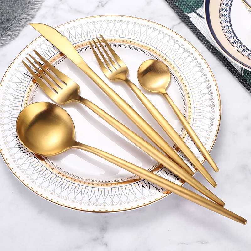 

Wholesale Sus304 Luxury Golden Flatware Design Modern Individual Gold Plated Stainless Steel Cutlery Set Wedding Manufacturers, Silver/gold/rose gold/black