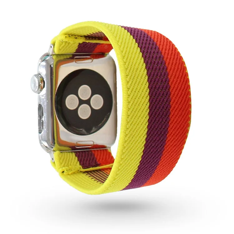 

Nylon Solo Loop Elastic Watch Band For Apple Watch S6/5/4/3/2/1Replacement watch strap