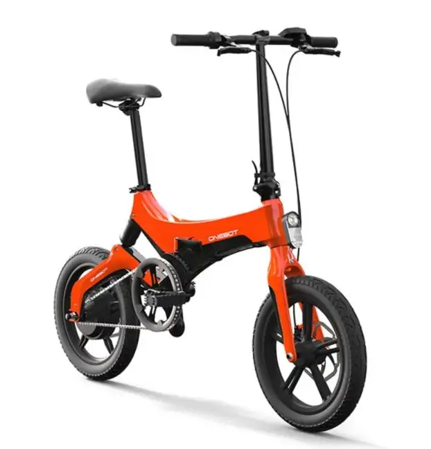 

Europe Warehouse Onebot S6 Foldable Electric Bicycle 16 inch Fat Tire 36v 250w Motor Li ion Battery Moped Electric Bike