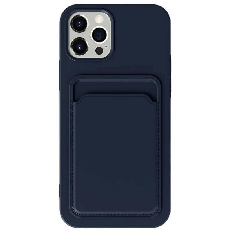 

For Iphone 13 12 Mini 12 Pro Max X Xs Xr 11 Se 7 8 Plus Soft Tpu Phone Case With Card Holder Phone Case, Multiple colour