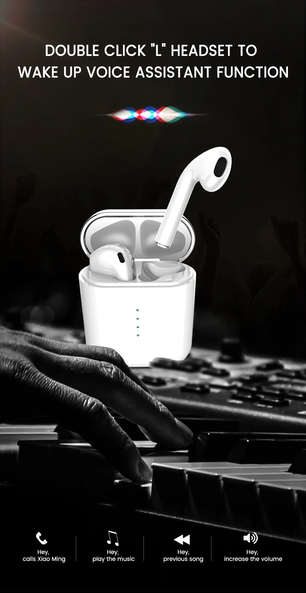 KECHAODA BT5 cheapest price wireless earbuds factory wholesale super bass sound touch wireless bluetooth earphone - ANKUX.COM