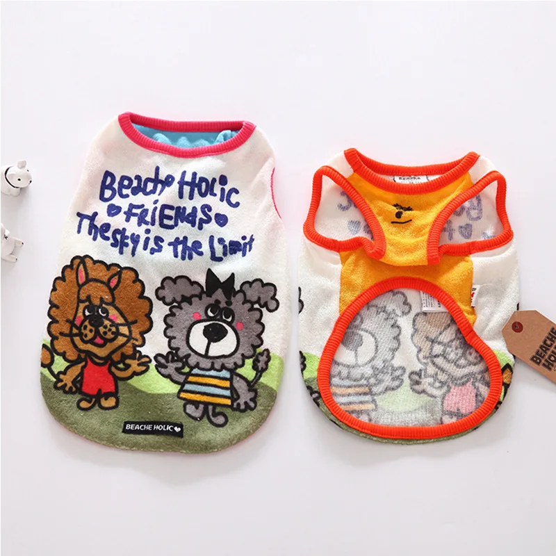 

New Products Popular Fashion Trend Pure Cotton Pet Clothing Dog Vest