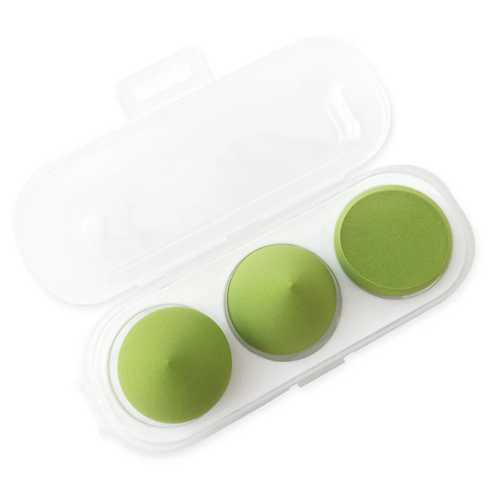 

Beaumaker 2021 Custom Makeup beauty makeup Non-latex Hydrophilic Sponge Soaked Green Makeup Sponge Set, 16 colors for option