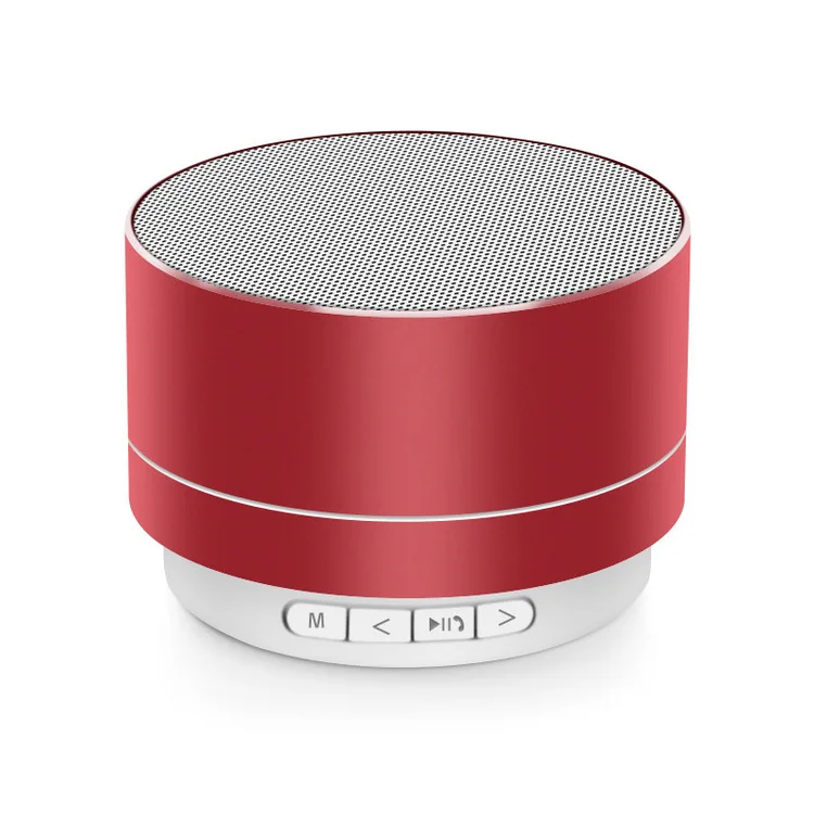

A10 stereo round metal wireless sound box portable outdoor mini speaker
