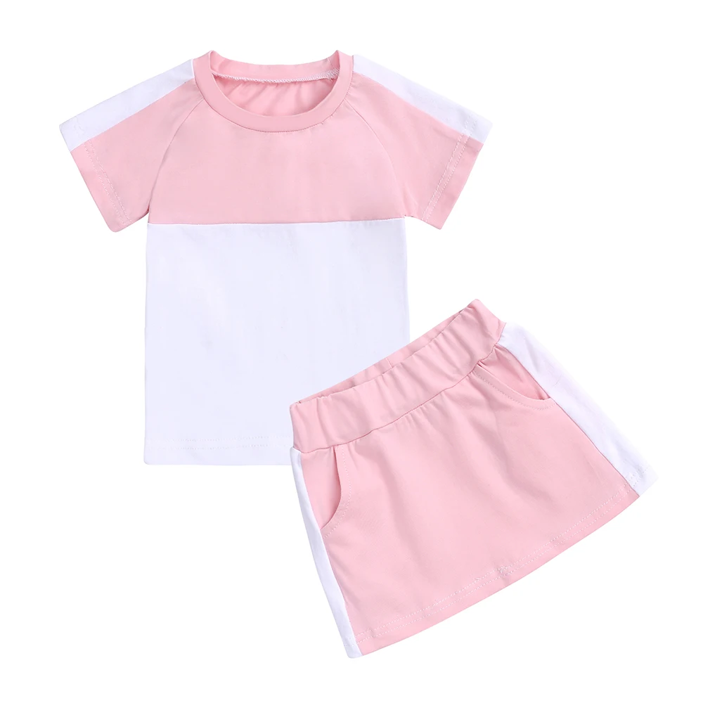

baby girl dresses set shorts cotton tracksuits kids clothes dress summer girls clothing sets, As picture