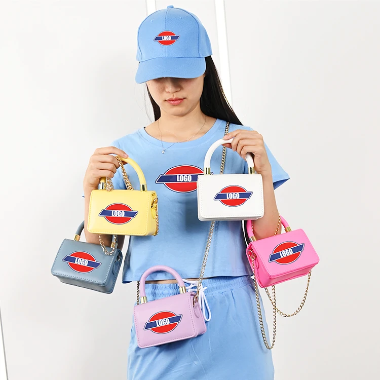 

Casual Two Piece Set Women Clothing Match Dickie Purses and Hat Sets Candy Color T Shirt with Short Skirt For Women Outfits