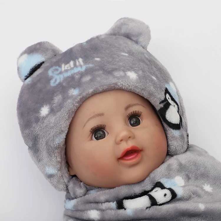 baby blanket with plush duck