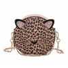 made in china female luxury pu leather Cat Sequin shoulder handbag