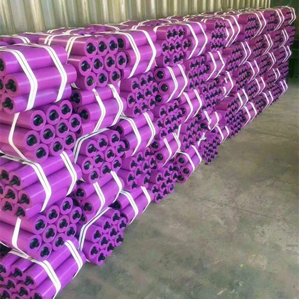 heavy duty carrier small size diameter trough nylon idler steel idler price mining rubber coated conveyor belt roller