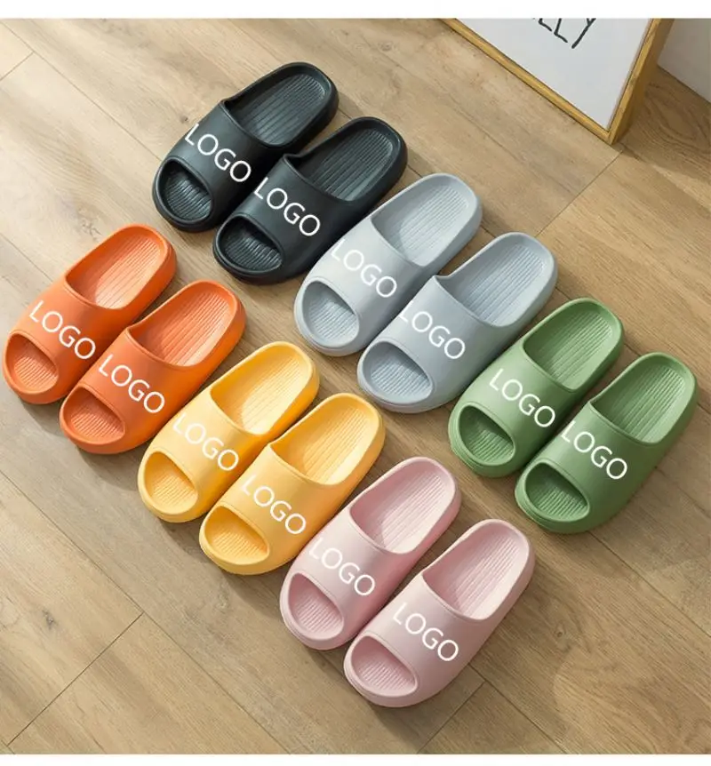 

CY Custom 2022 Wholesale Anti Slip Open Toe Soft Thick Soled Sandals Super Soft Unisex Home EVA Slippers ladies eva slipper, Customized color