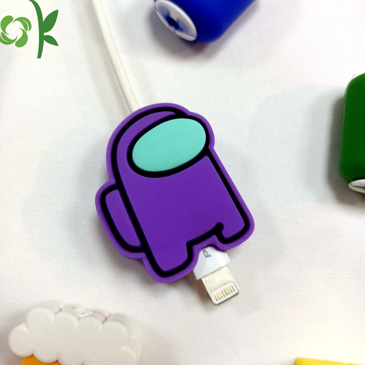 

OKSILICONE Cartoon Design Silicone Data Cable Protector For USB Charging Data Cable Prevent Breakage Phone Charger Data Cable