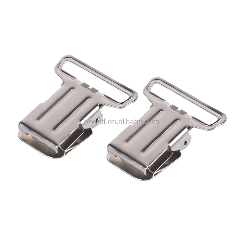 
Wholesales 38mm adjust suspender clip Flat style 