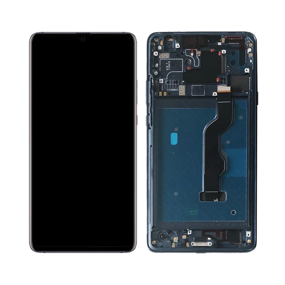 

OLED Original For Huawei Mate 20 X 20X LCD Display EVR-L29 EVR-AL00 TL00 Touch Screen Digitizer Assembly Lcd For Mate 20X, Blue and silver