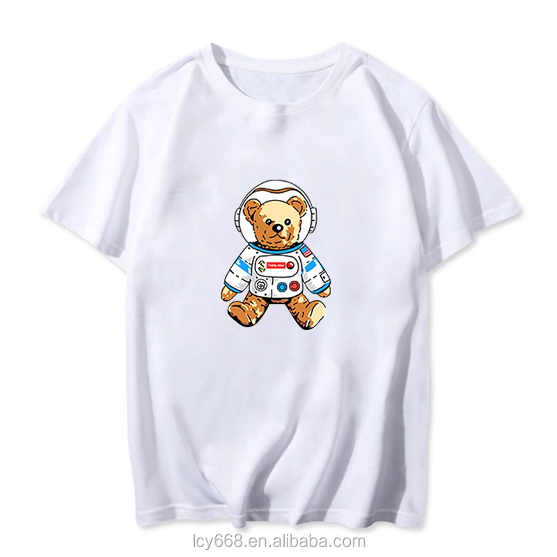 

customized logo women solid top cotton Large short sleeve oversized ladies t shirt