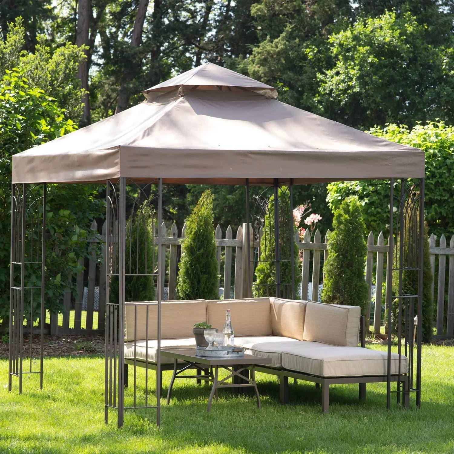 8x8 Ft Outdoor Garden Softtop Steel 