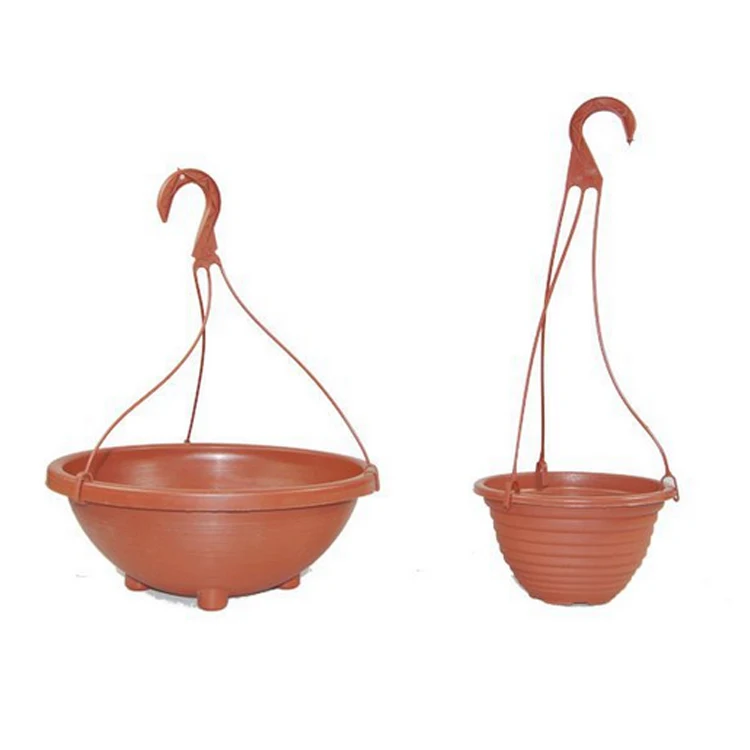 

Large Wholesale Horticulture Greenhouse House Hold Gardening Plastic Hanging Plastic Flower Pot Outdoor, Red, customized