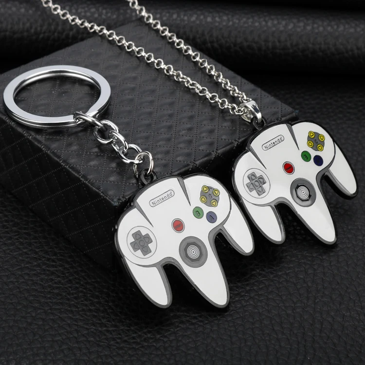 

Game Controller Alloy Enamel Gamepad Pendant Necklace for Women Men Jewelry