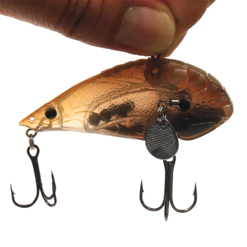 

10Colors 18g/7cm Artificial Deep Water Shiver Noise Beads Plastic Hard Bait With Hook Swimbait Wobblers 3D Eyes Bionic Bait