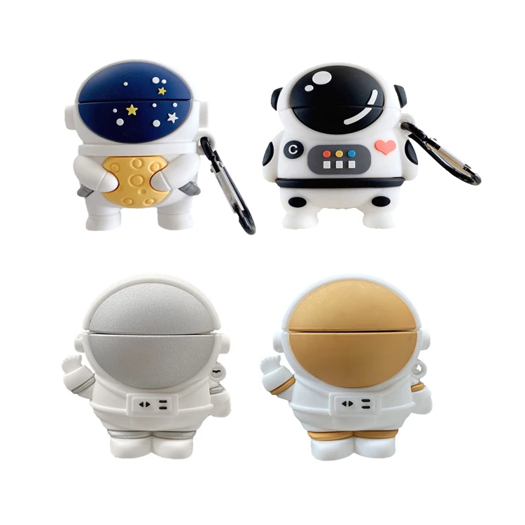 

2021 New 3D Fashion Luxury Astronaut Designer Silicone Earphone Protective Case de Cover for Airpods 1 2 Pro 3
