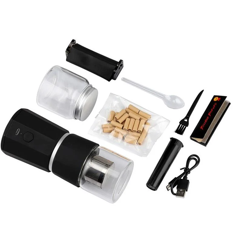 

Smoking Pipe Herb Grinders LTQ mangler Electric Herb Grinder with USB Tobacco Grinder kit, Black