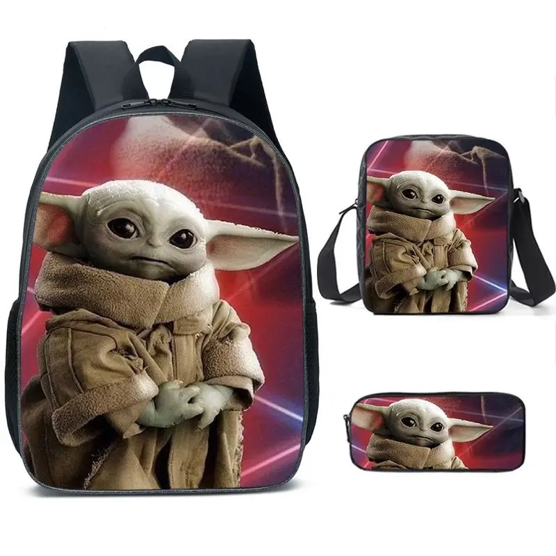 

QWEQWE Star Wars The Mandalorian The Child Baby Yoda Laptop Backpack Work School University College School Bag Backpack, 6 color