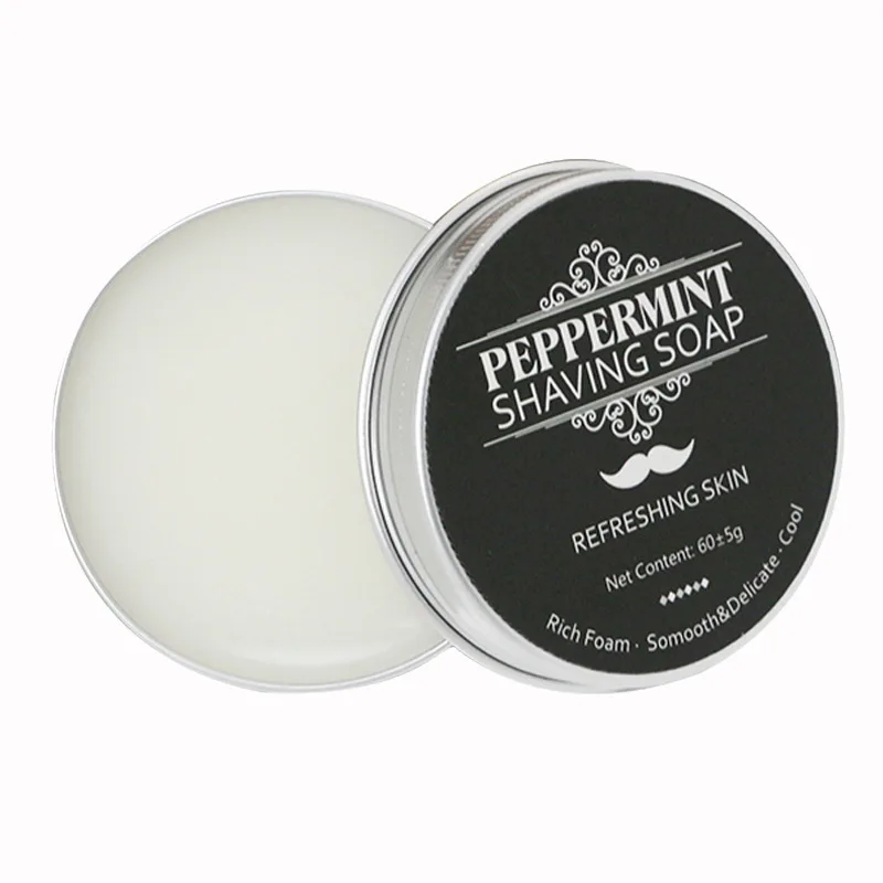 

Shaving Soap for Men Natural Coconut Oil Peppermint Shaving Cream Natural Plant Ingredients