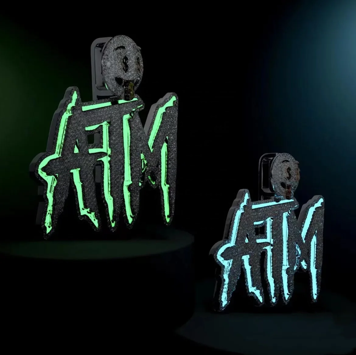 

s925 with vvs moissanite diamond luminous pendant pass diamond test pendant 925 custom name pendant moissanite diamonds