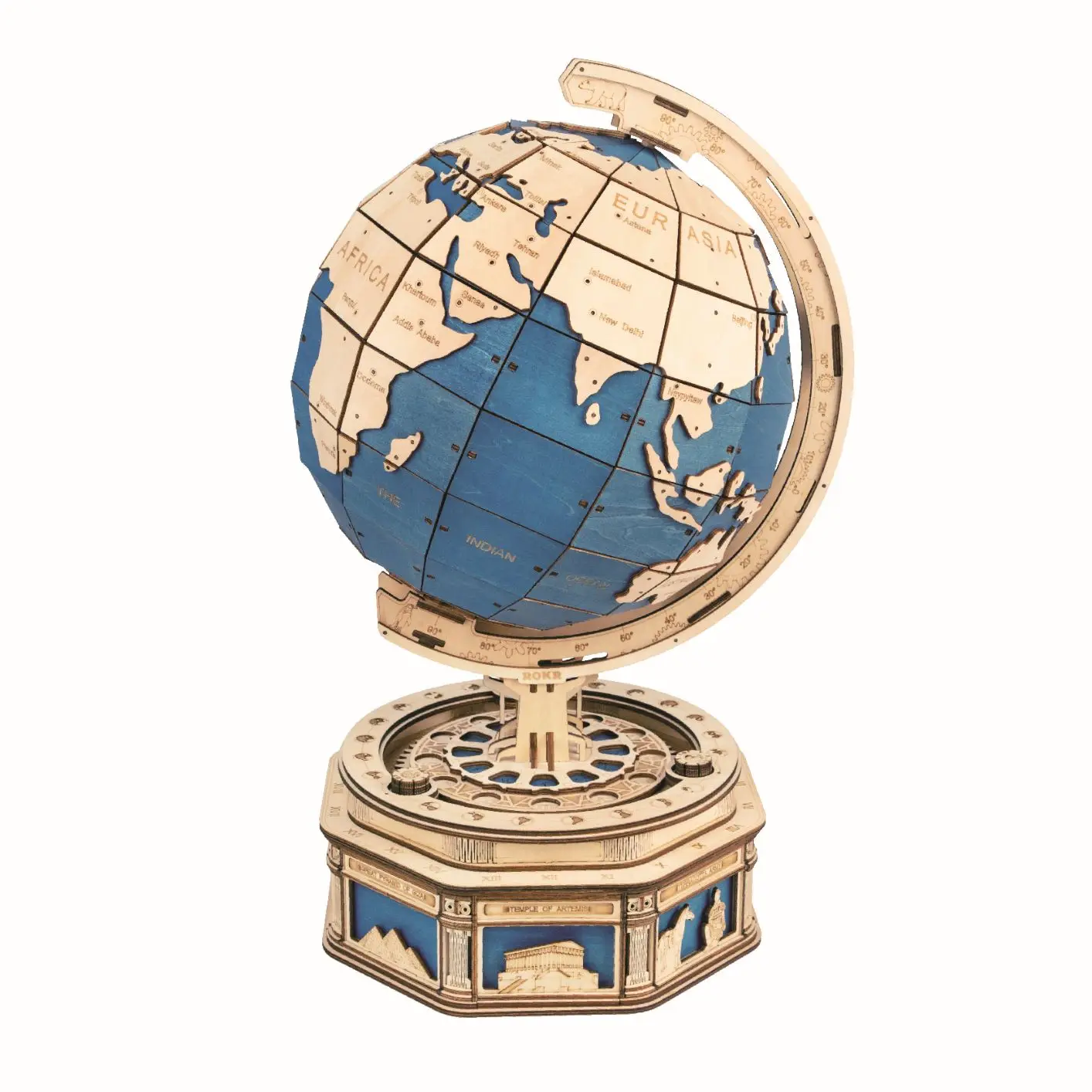 

Robotime ST002 diy wooden toy The Globe model 3D diy wood jigsaw puzzle