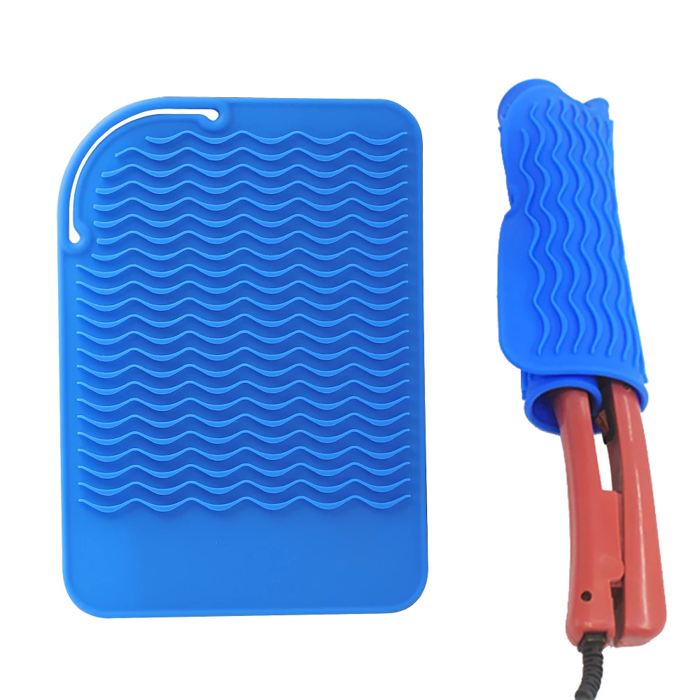 

Hair Straightener Portable Holder Heat Resistant Silicone Travel Mat For Curling Irons ,Flat Irons and Hair Styling Tools