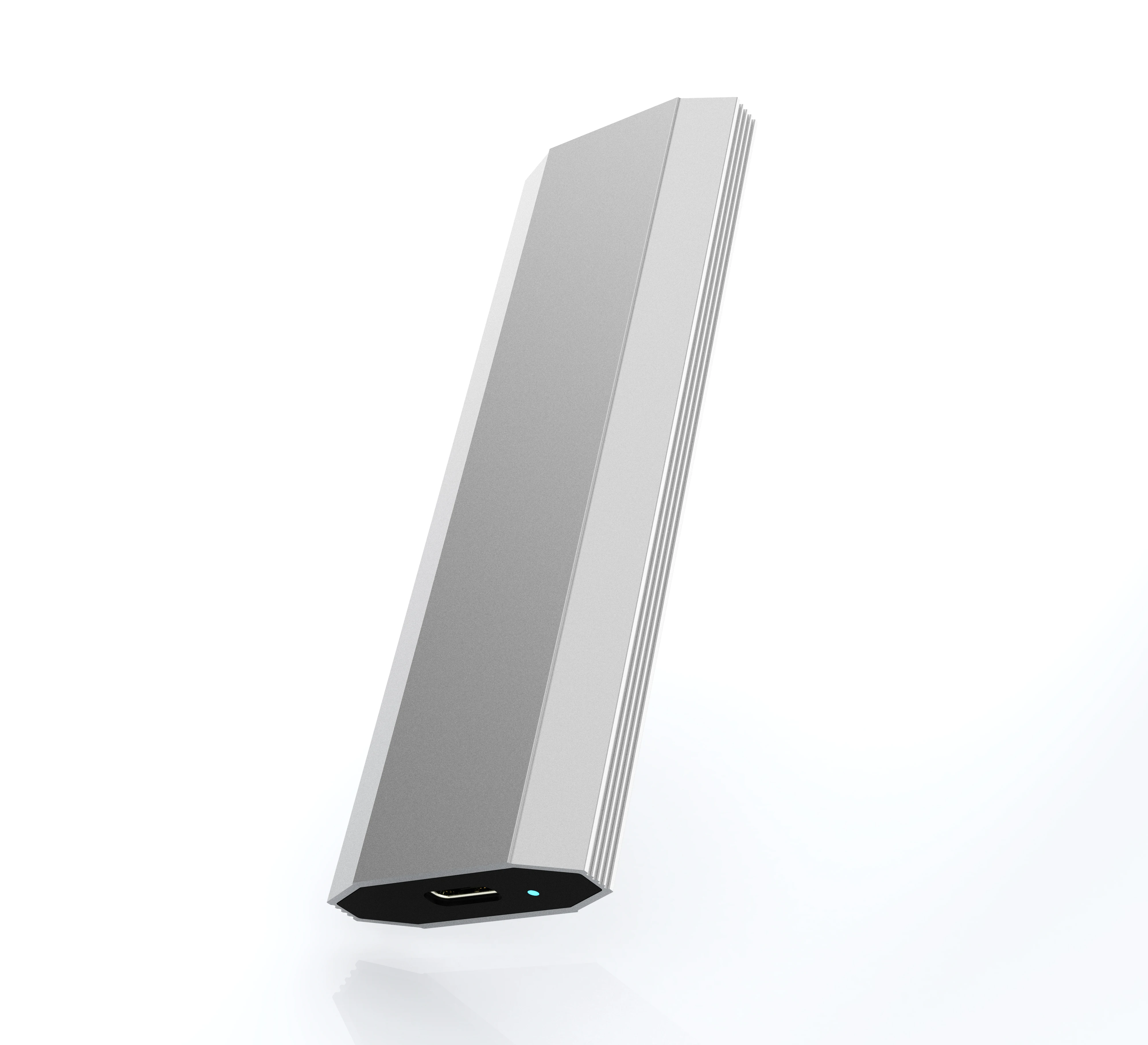 

M.2 to TYPE-C Hard Drive Case M.2 Hard Case NVME SSD Enclosure, Silver