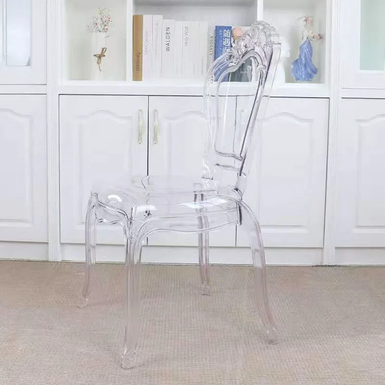 Wholesale Modern Luxury Clear Acrylic Ghost Dining Room Arm Chairs