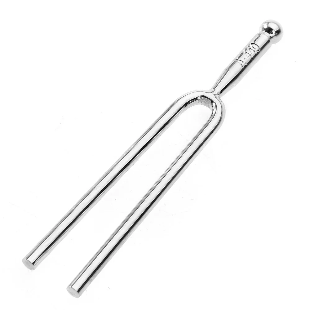 

440Hz Tuning Fork A Tone Stainless Steel Tuning Fork Violin Guitar Piano Tuner Percussion Instrument, Silver