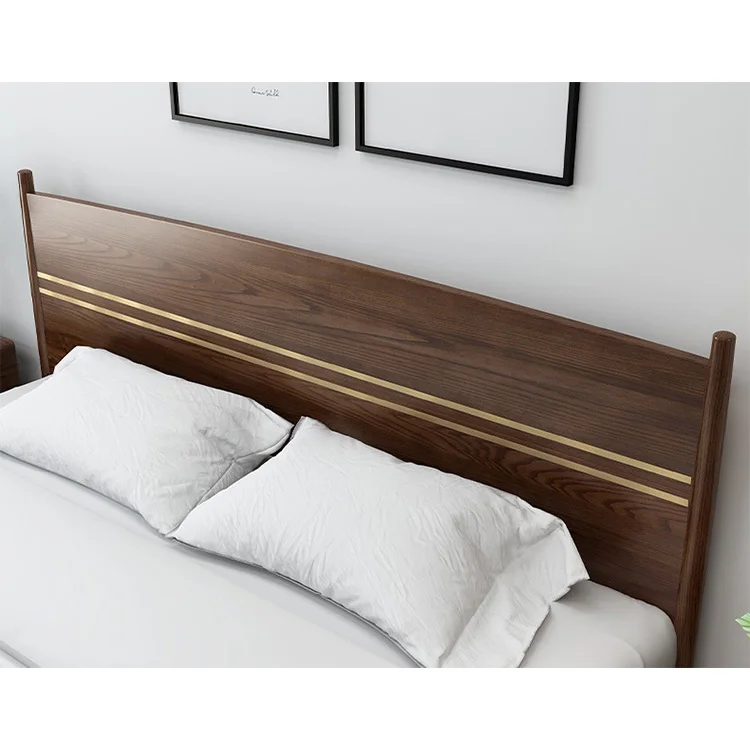 product-double rustic solid wood beds wooden bed frame-BoomDear Wood-img-2