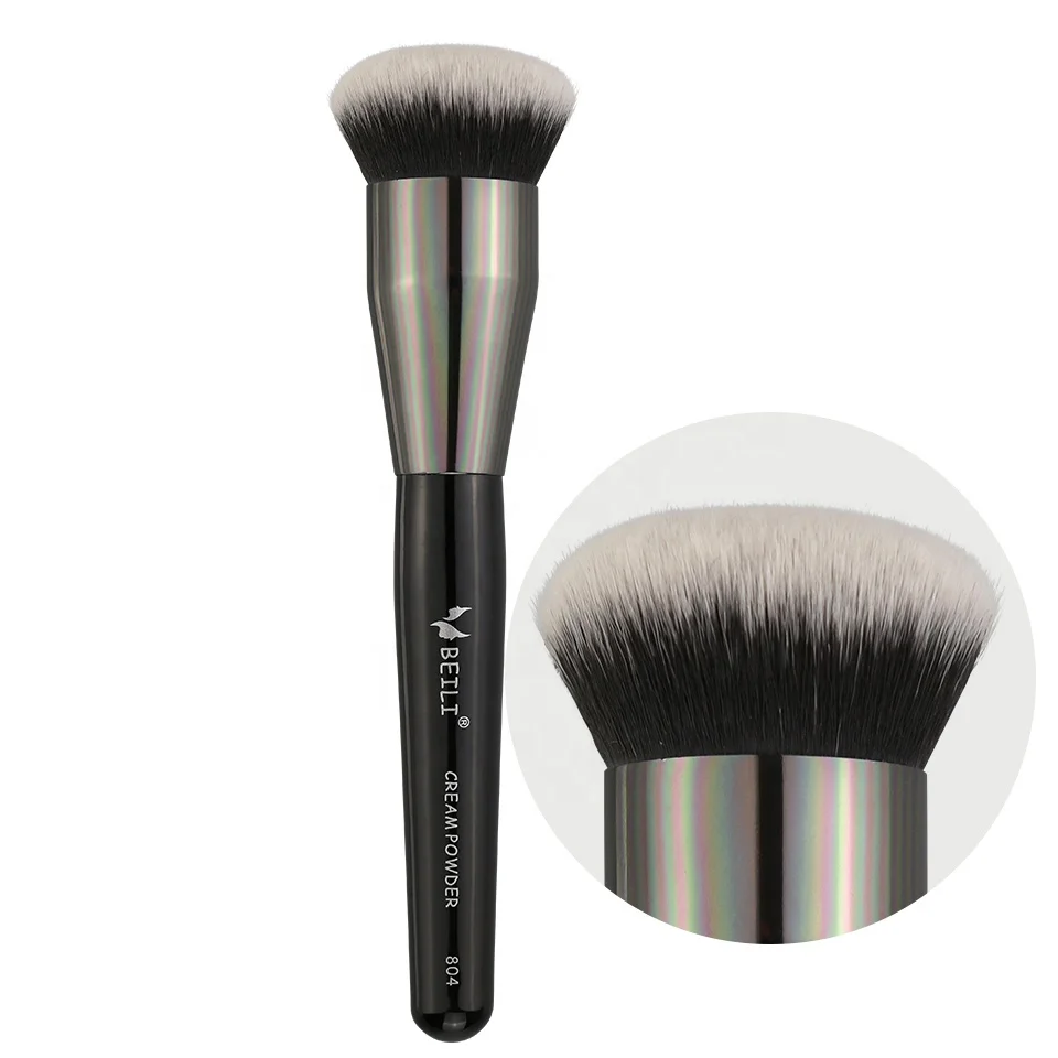 

BEILI Professional Cosmetic Concealer Cream Brush Black Powder Foundation Brush set Synthetic Hair Single Makeup Brush
