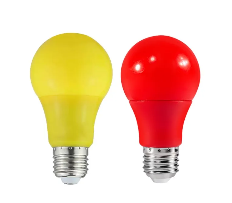 Best Selling Large Stock 3W 5W 7W 9W Colorful Led Light Bulbs For House Decoration