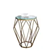 MCT-39A Exterior Stainless Steel Fire Prevention Transparent Tempered Glass Coffee Table