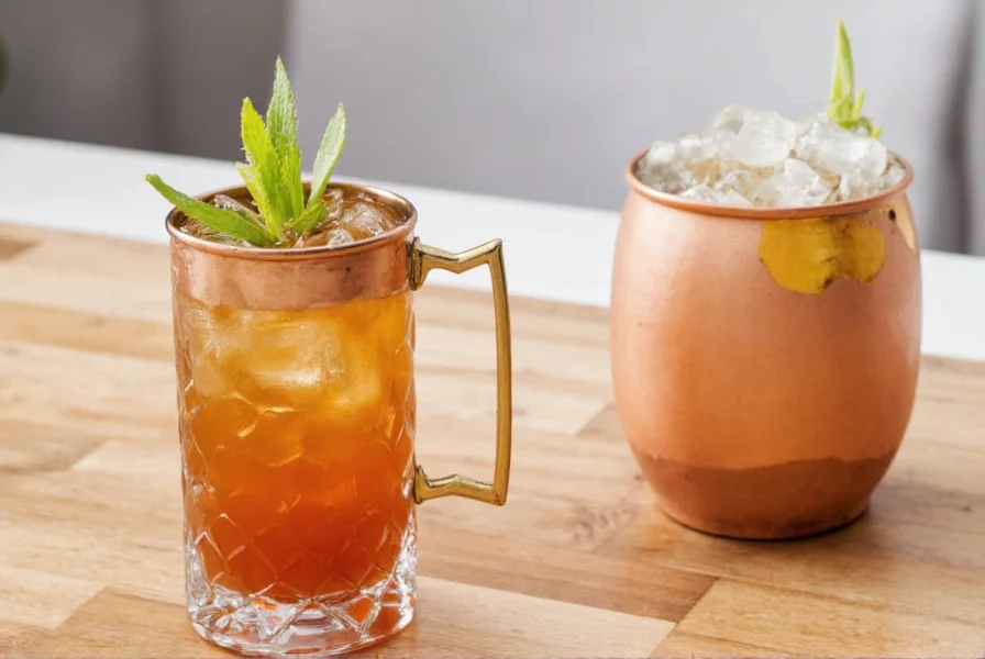 mule drinks with ginger beer