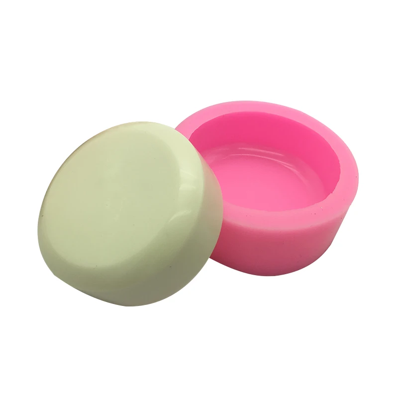 

Amazon Hot Sale Round Shape Soap Silicone Mold For Soap Making 3D manual soap mould
