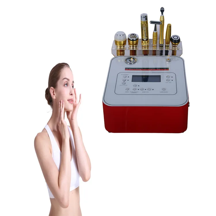 

8 in 1Anti-aging Facial Estetica Equipment Microdermabrasion Needless Mesotherapy Electroporation Cryo Skin Machine