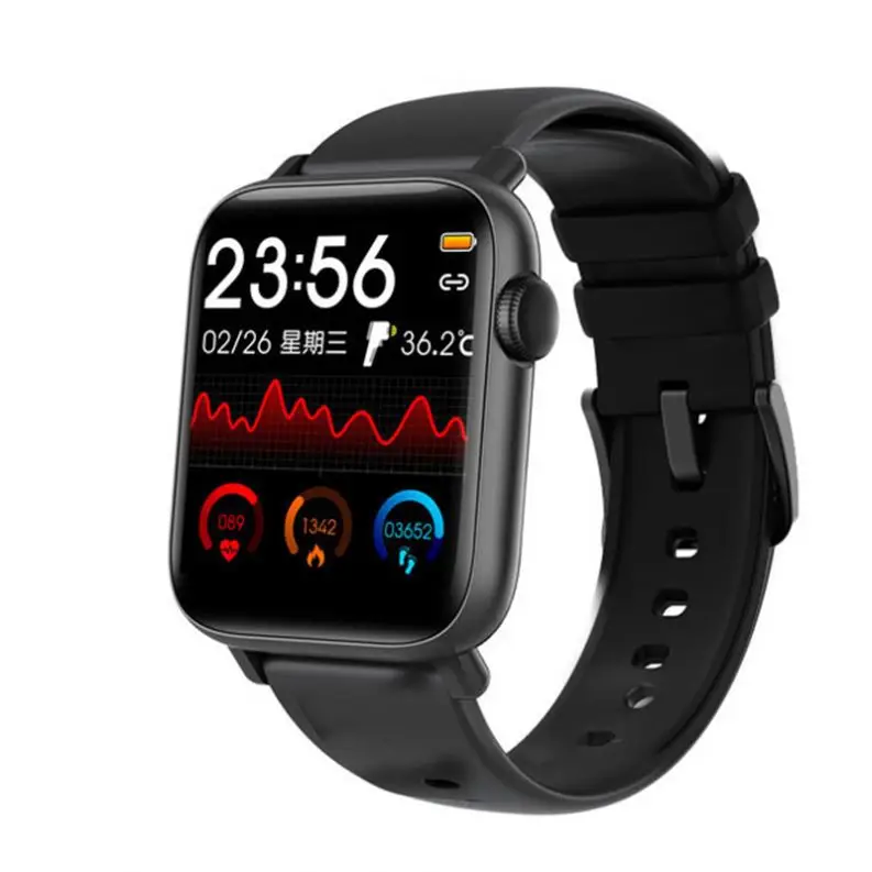 

QS19 Full Touch Smart Watch Body Temperature 24H Measurement Heart Rate Fitness Tracker Smart Watch