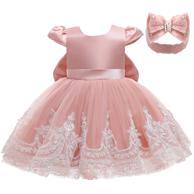 

LZH Infant Birthday Party Dress Baby Girl Sequins Embroidery Lace Princess Dresses