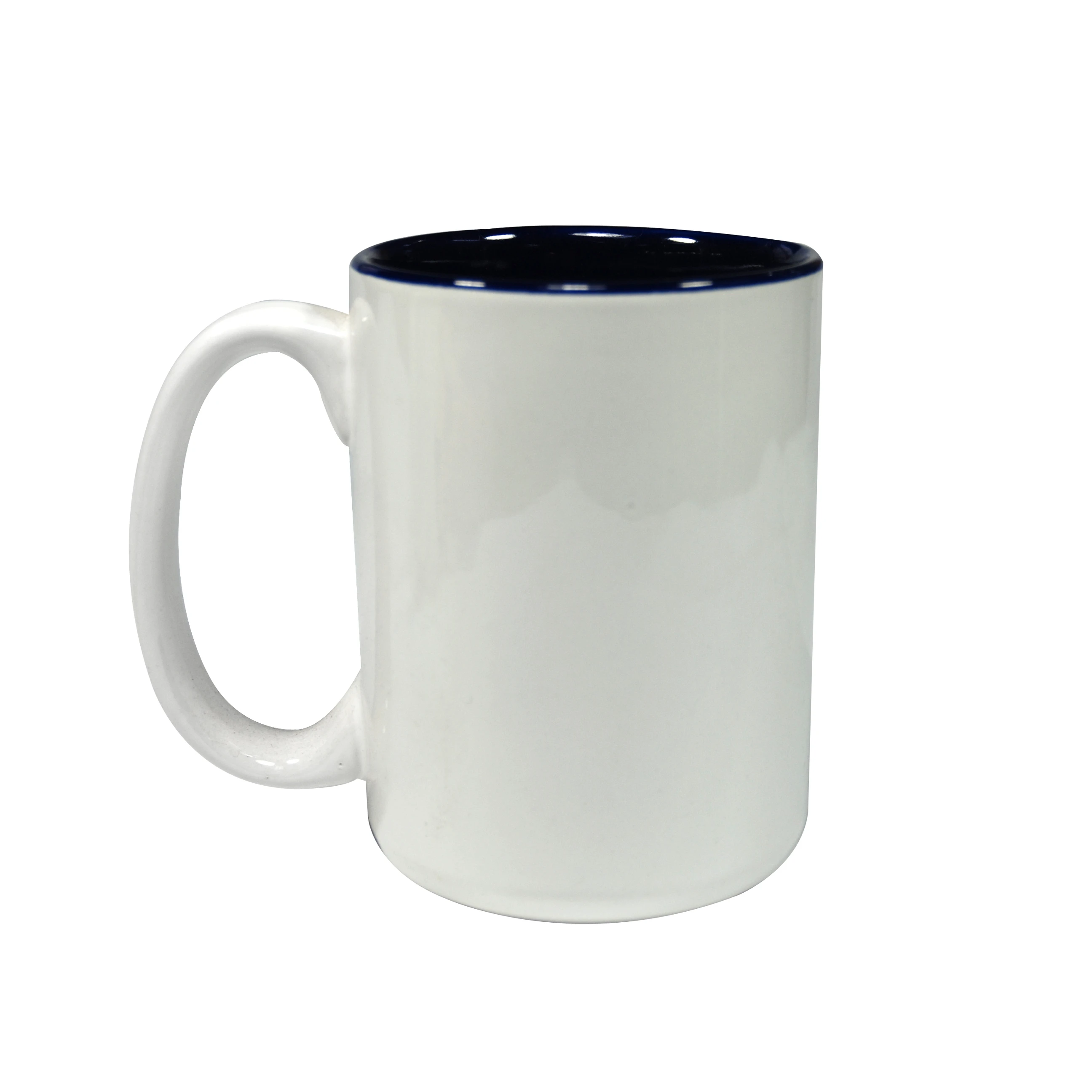 

2021 Sublimation Inner Colored Mugs 15 oz Blank Travel Mugs 450ml Top Quality Chinese Ceramic Mug Wholesale, 8 colors