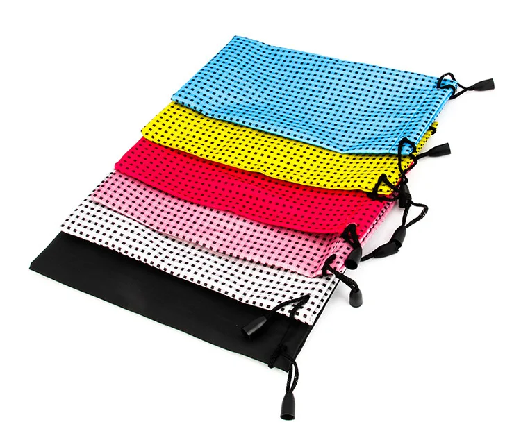 

Waterproof glasses cloth bag sunglasses bag Multi color storage bag