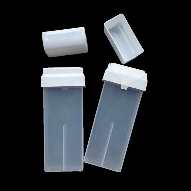 

100g refillable empty roller cartridges for soft roll on depilatory wax, White