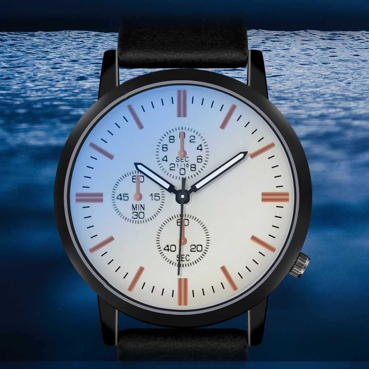 

Modern Business Men's Cheap Simple Casual Leather Wristwatch Customized Logo Mens Quartz Watch