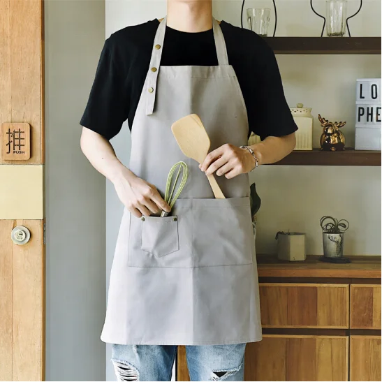 

Wholesale Duty Apron Baking Cooking Printed Canvas Apron With Two Pockets organic cotton apron, Choose