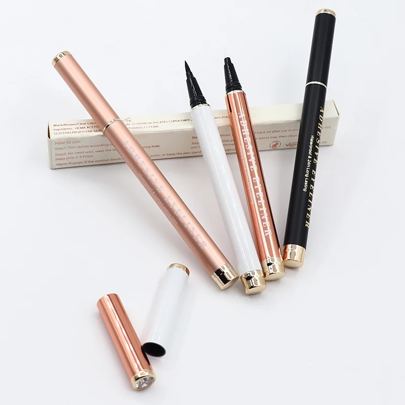 

Luxury Clear Black Matte Small Oem Packaging 4Ml Mini Matte Rose Gold Liquid Private Label Round White Contenors Container Tube